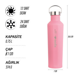 Igloo Pentagon Termos 750ml-PEMBE - 9