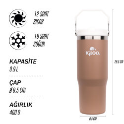 Igloo Powder Termos 900ml-KAHVERENGİ - 6