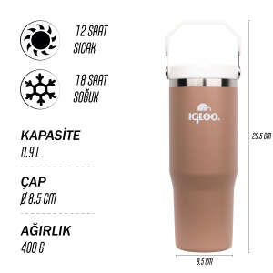 Igloo Powder Termos 900ml-KAHVERENGİ - 6