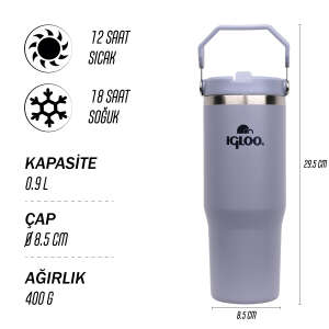 Igloo Powder Termos 900ml-DUMAN MAVİ - 4