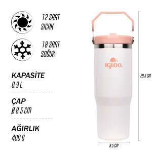 Igloo Powder Termos 900ml-BEYAZ - 4