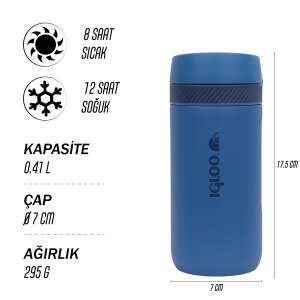 Igloo Squid Termos 410ml-LACİVERT - 9