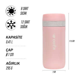 Igloo Squid Termos 410ml-PEMBE - 6