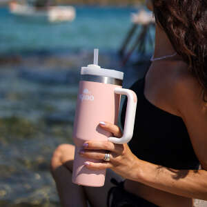 Igloo Stadler Thermo-Mug 1.2 Litre-SOMON BEYAZ - 6