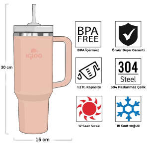 Igloo Stadler Thermo-Mug 1.2 Litre-SOMON - 4
