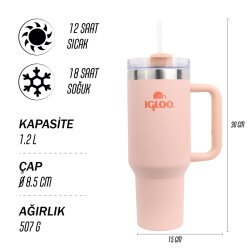 Igloo Stadler Thermo-Mug 1.2 Litre-SOMON - 4
