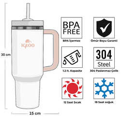 Igloo Stadler Thermo-Mug 1.2 Litre-BEYAZ - Thumbnail