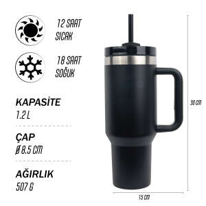 Igloo Stadler Thermo-Mug 1.2 Litre-SİYAH - 4