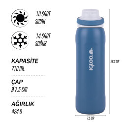 Igloo Veloce Termos 710ml-MAVİ - 9