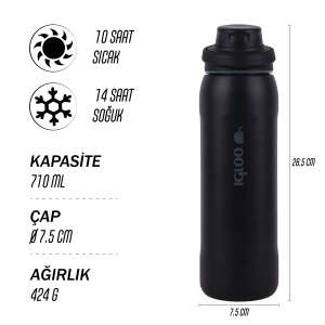 Igloo Veloce Termos 710ml-SİYAH - 9
