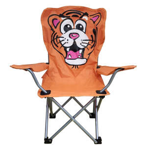 Katlanır Çocuk Sandalyesi Turuncu - Kaplan Desen - 1