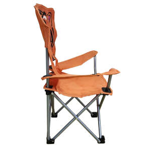 Katlanır Çocuk Sandalyesi Turuncu - Kaplan Desen - 2