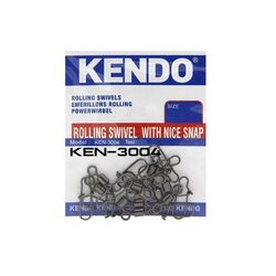 Kendo - Kendo Rolling Swivel With Nice Snap No: 14 Klipsli Fırdöndü