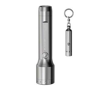 Led Lenser P5R & V8 Stainless Steel Editıon El Feneri-GRİ