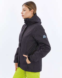 Mapamyumco 3in1 Kadın Mont-SİYAH - 4