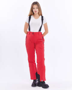 Mapamyumco Kadın Kayak Pantolon-KIRMIZI-SİYAH - 2