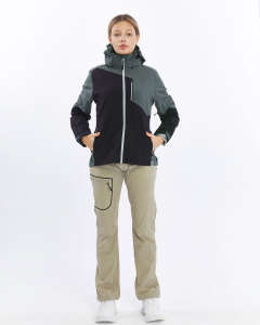 Mapamyumco Windbreaker Kadın Ceket-FÜME-SİYAH - 1