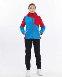 Mapamyumco Windbreaker Kadın Ceket-MAVİ-KIRMIZI - Thumbnail