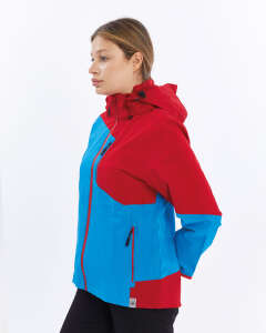 Mapamyumco Windbreaker Kadın Ceket-MAVİ-KIRMIZI - 3