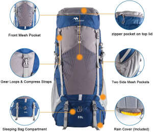 Mobihome Hiking Sırt Çantası 60 Litre - 2