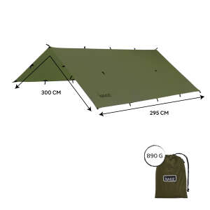 NAKIE Ultralight Tarp Branda - 8