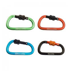 Naturehike - Naturehike D-Type Vidalı Çok Fonksiyonlu 8cm Karabina-MAVİ (1)