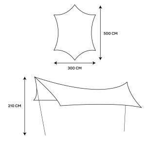 Naturehike Direkli Canopy Tente 300x500cm - 7