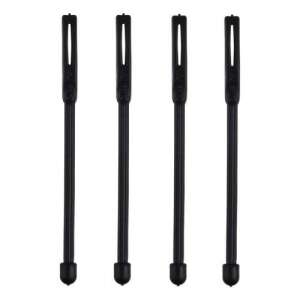 Nite Ize Gear Tie Cordable- Yuvalı Kablo Düzenleyici 4lü Paket-SİYAH - 1