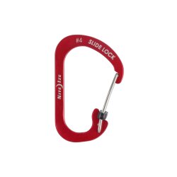 Nite Ize SlideLock Alüminyum 4 Carabiner-KIRMIZI - Nite Ize
