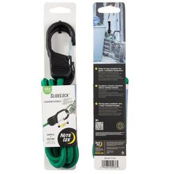 Nite Ize - Nite Ize Slidelock Carabiner Bungee Gergi Lastiği-YEŞİL