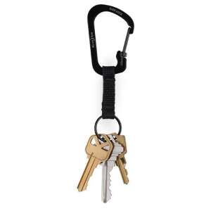 Nite Ize SlideLock Key Ring Carabiner 3 Anahtarlık-SİYAH - 1