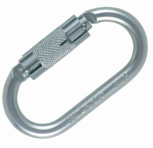Ocun Oval Twist Lock Steel Karabina - 1