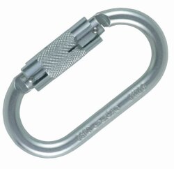 Ocun Oval Twist Lock Steel Karabina - Ocun