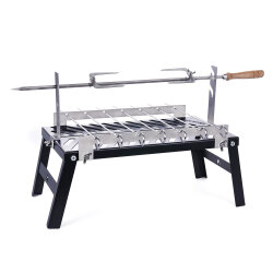 Orcamp Grilon Ateş Üstü Izgara Şiş Piliç Çevirme Aparatlı - Orcamp (1)