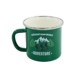 Orcamp Retro Emaye Kupa Bardak-YEŞİL - 1