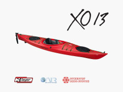 Point65 XO13 GTE 3L Rudder & Skeg Kano-KIRMIZI - Point65