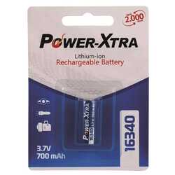 Power-Xtra - Power-Xtra 16340 700 Mah Pil