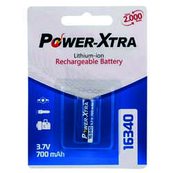 Power-Xtra - Power-Xtra 16340 700 Mah Pil (1)