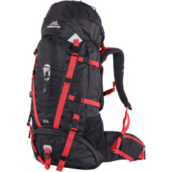 QuickUP Hiking Sırt Çantası 65 Litre-SİYAH-KIRMIZI - Quick Up