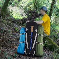QuickUP Hiking Sırt Çantası 65 Litre-SİYAH-GRİ - 6