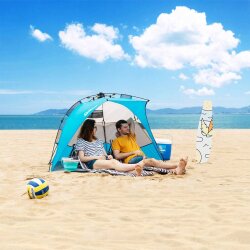 QuickUP Otomatik Plaj Çadırı-MAVİ - 5