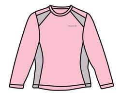 Regatta - Regatta Base T-Shirt Kadın Üst İçlik-PEMBE (1)