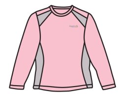 Regatta Base T-Shirt Kadın Üst İçlik-PEMBE - Regatta