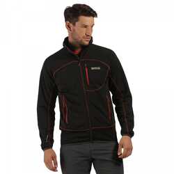 Regatta Diego II Erkek Softshell Ceket-SİYAH - Thumbnail