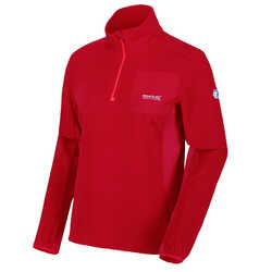 Regatta - Regatta Highton Half Zip Kadın Polar-KIRMIZI (1)