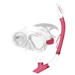 Speedo Yetişkin Maske & Şnorkel Set-KIRMIZI - Speedo