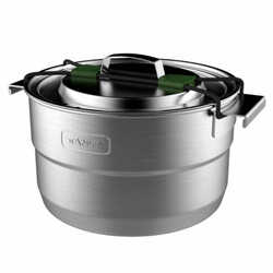Stanley - Stanley Adventure Çelik 21 Parça Kamp Pişirme Seti 3.50 Litre-GRİ (1)