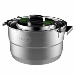 Stanley Adventure Çelik 21 Parça Kamp Pişirme Seti 3.50 Litre-GRİ - Stanley