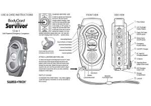 Swisstech BodyGard Survivor 12 In 1 Otomatik Acil Durum Rehberi - 4