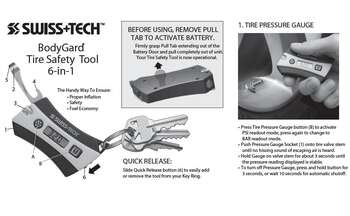 Swisstech BodyGard Tire Safety Tool 6 In 1 Tekerlek Anahtar Seti